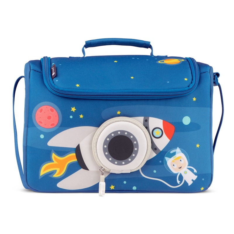 Tonies Listen & Play Bag - Secure Protection for your Toniebox, Headphones, Charging Station, and 6 Characters - Blast Off - Image 1