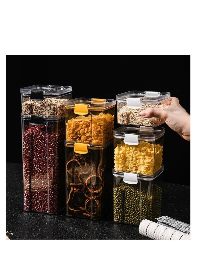 Generic - Airtight Food Storage Container Set,Kitchen and Pantry Organization Canisters for Bulk Food Storage with Easy Lock Lids for Cereal Rice, Flour and Cereal - BPA-Free (1x1300ml+3x700ml+2x460ml) - Image 1