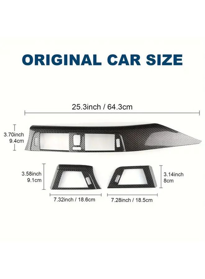 Left Drive Carbon Fiber Dashboard Vent Cover For BMW F30 F31 F32 F33 F34 F36 - Image 3