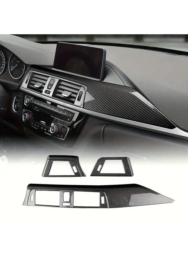Left Drive Carbon Fiber Dashboard Vent Cover For BMW F30 F31 F32 F33 F34 F36 - Image 2