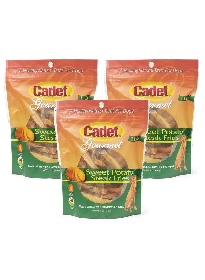 كاديت (عبوة من 3 قطع) بطاطس مقلية حلوة للكلاب من كاديت؛ 1 رطل - Image 1