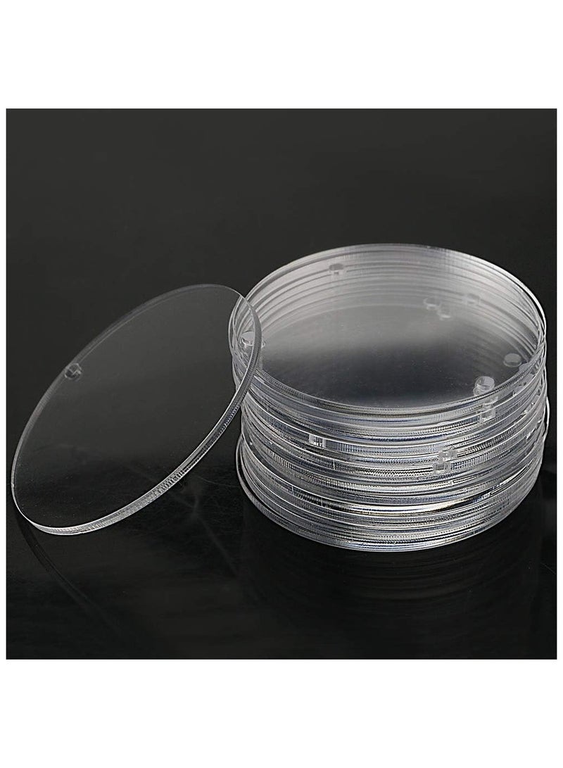 TPGP 24 PCS 4 Inch/10cm Acrylic Disks,1/8" Thickness,Clear Acrylic Round Circles Blanks for Vinyl Project,DIY Keychain Coaster,Decorative Ornament,Name Plate,Arts and Craft Supplies (with Hole) - Image 5