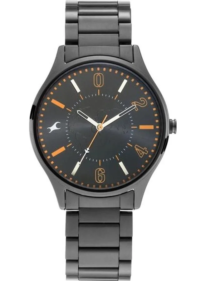 TITAN Men's Analog Display Watch With Black Stainless Steel Strap - 3237NM01