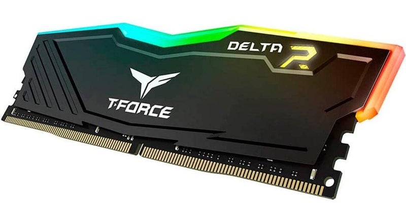 TeamGroup T-Force Delta RGB 8GB 3200MHz (3200MT/s) CL16 Black DDR4 Desktop Gaming Memory, Metal Heatsink, ARGB Motherboard Sync, XMP 2.0, for Intel/AMD CPU, High Performance Low Latency RAM Module - Image 2