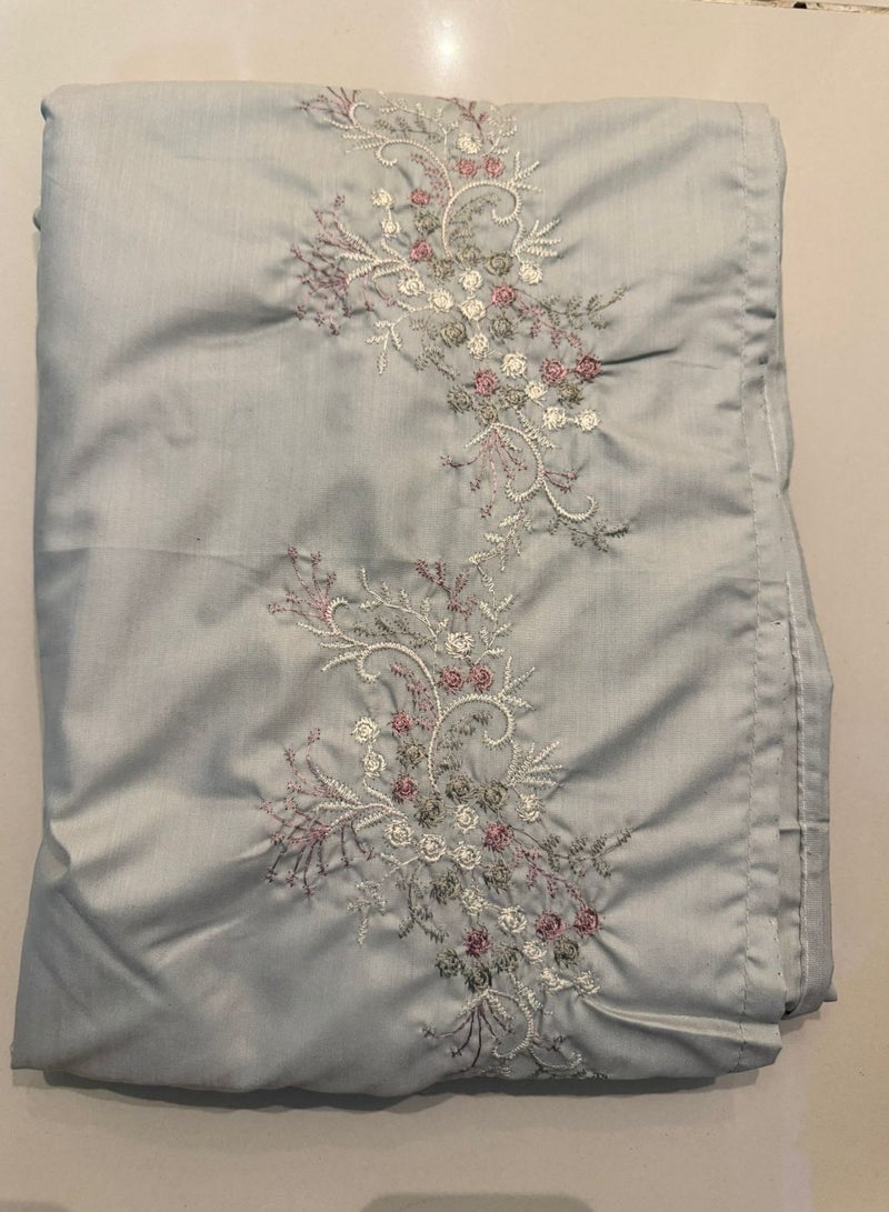 Brides Embroidered prayer shawl, cool cotton, open to wear - set of 3 pieces in different colors - Image 2