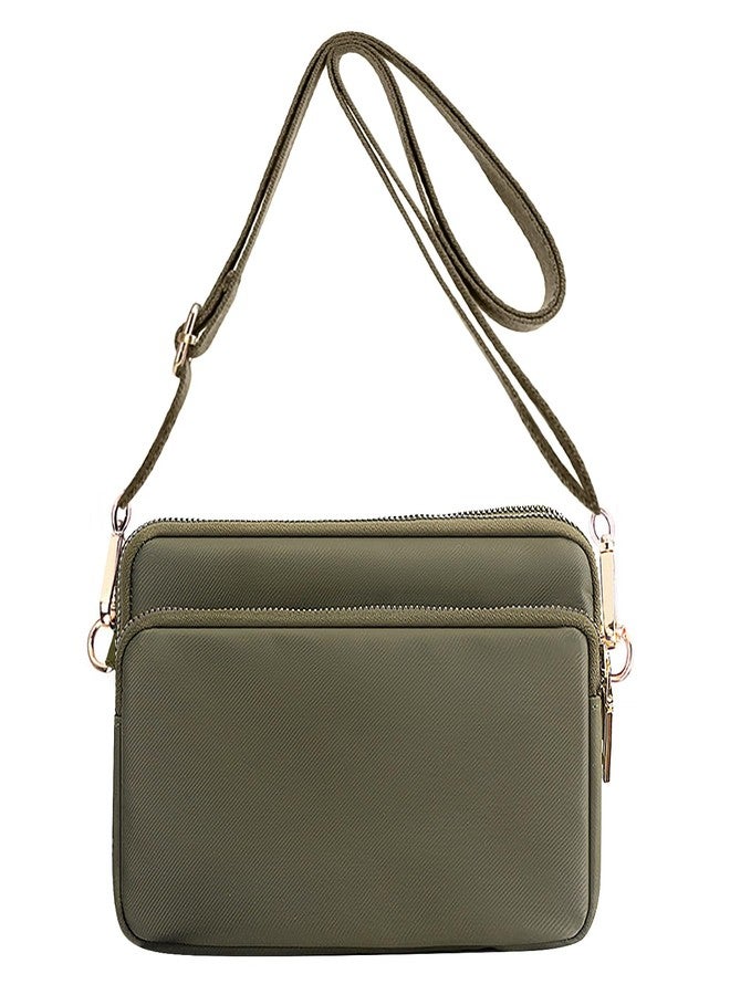 WITERY Crossbody Bags for Women - Waterproof Small Nylon Purses Zipperd Shoulder Bags, Lightweight Ladies Phone Bag Mini Travel Crossboby Purse with Adjustable Strap - Image 1