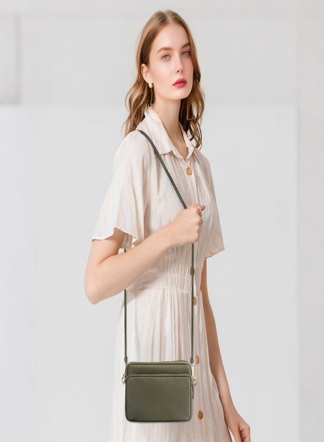 WITERY Crossbody Bags for Women - Waterproof Small Nylon Purses Zipperd Shoulder Bags, Lightweight Ladies Phone Bag Mini Travel Crossboby Purse with Adjustable Strap - Image 2