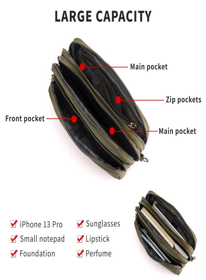 WITERY Crossbody Bags for Women - Waterproof Small Nylon Purses Zipperd Shoulder Bags, Lightweight Ladies Phone Bag Mini Travel Crossboby Purse with Adjustable Strap - Image 5