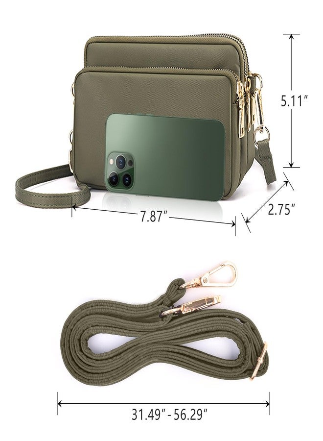 WITERY Crossbody Bags for Women - Waterproof Small Nylon Purses Zipperd Shoulder Bags, Lightweight Ladies Phone Bag Mini Travel Crossboby Purse with Adjustable Strap - Image 4