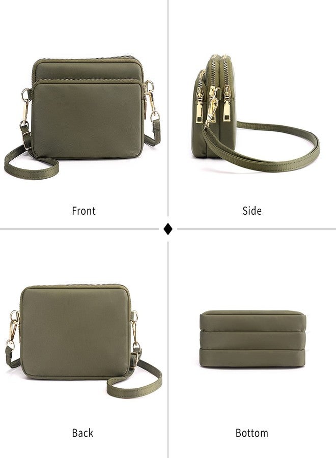 WITERY Crossbody Bags for Women - Waterproof Small Nylon Purses Zipperd Shoulder Bags, Lightweight Ladies Phone Bag Mini Travel Crossboby Purse with Adjustable Strap - Image 3