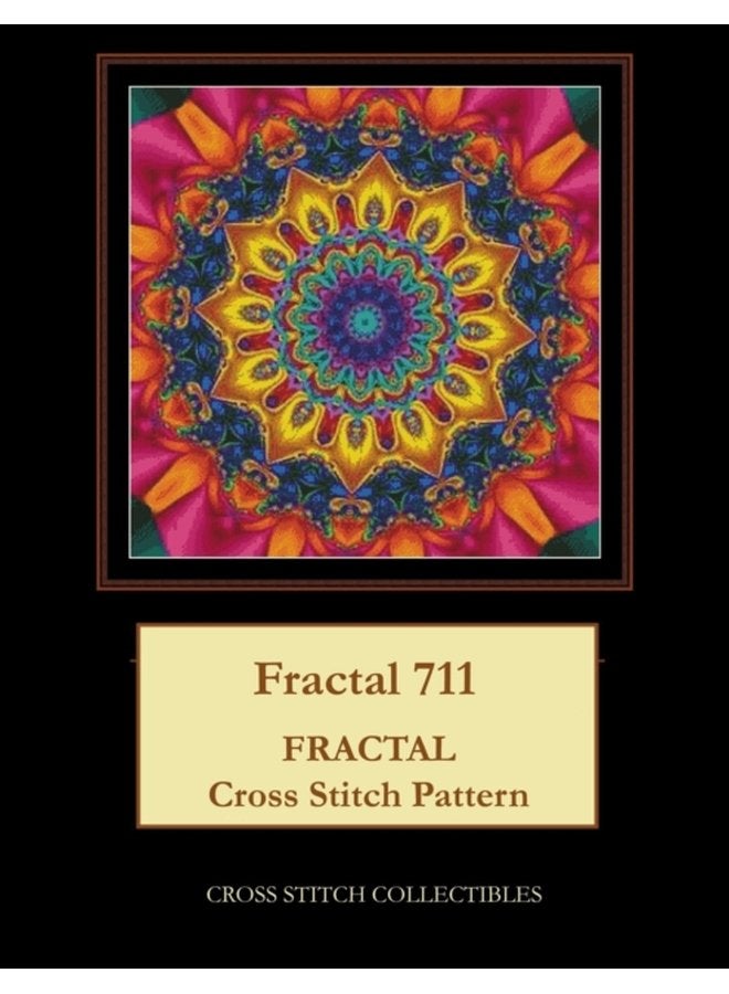 Fractal 711 Fractal Cross Stitch Pattern - Paperback