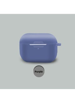 Protective Case For Airpods Pro Apple Third Generation Airpodspro2 Wireless Headset Silicone Protective Case-Color:2107C Purple-Applicable Model:Airpods Pro2 (with Ears And One-piece)