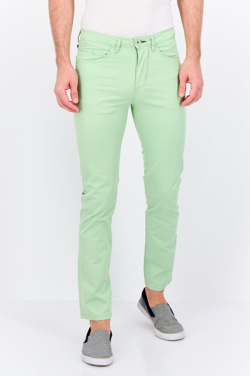 Sorbino Men Regular Fit Solid Chino Pants, Mint Green - Image 1