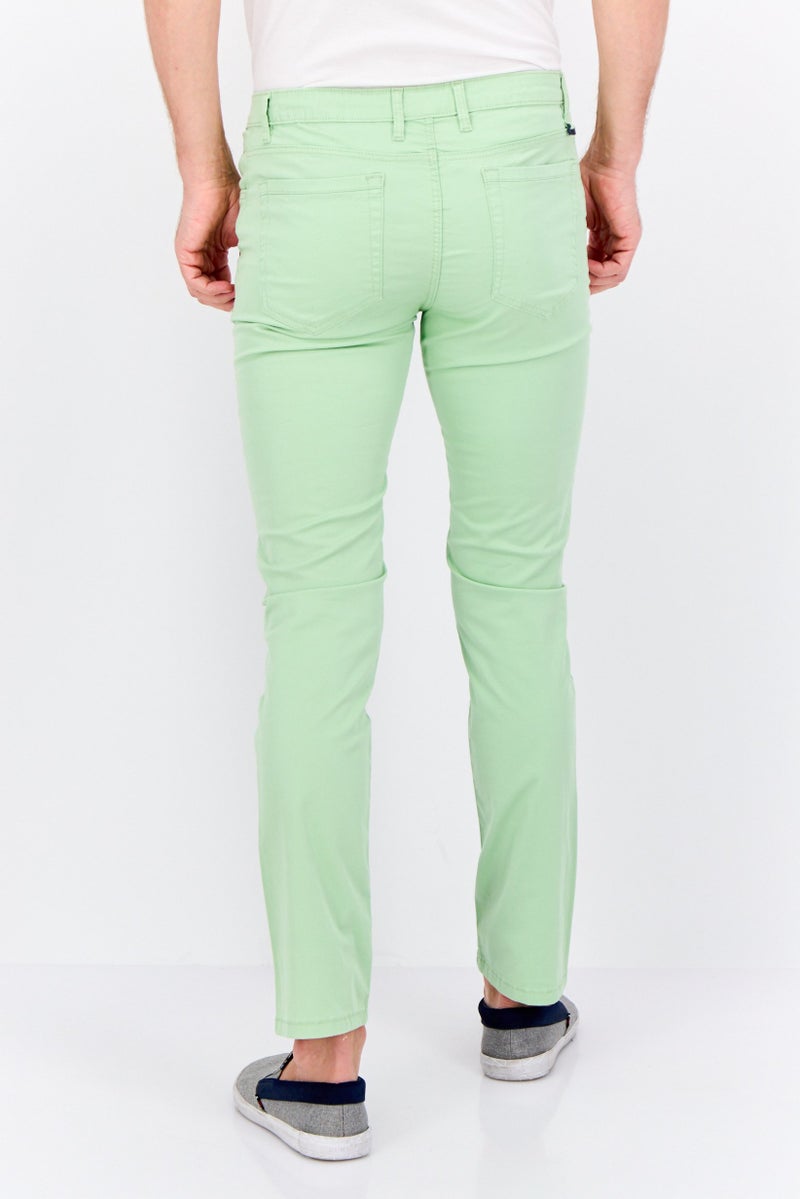Sorbino Men Regular Fit Solid Chino Pants, Mint Green - Image 3