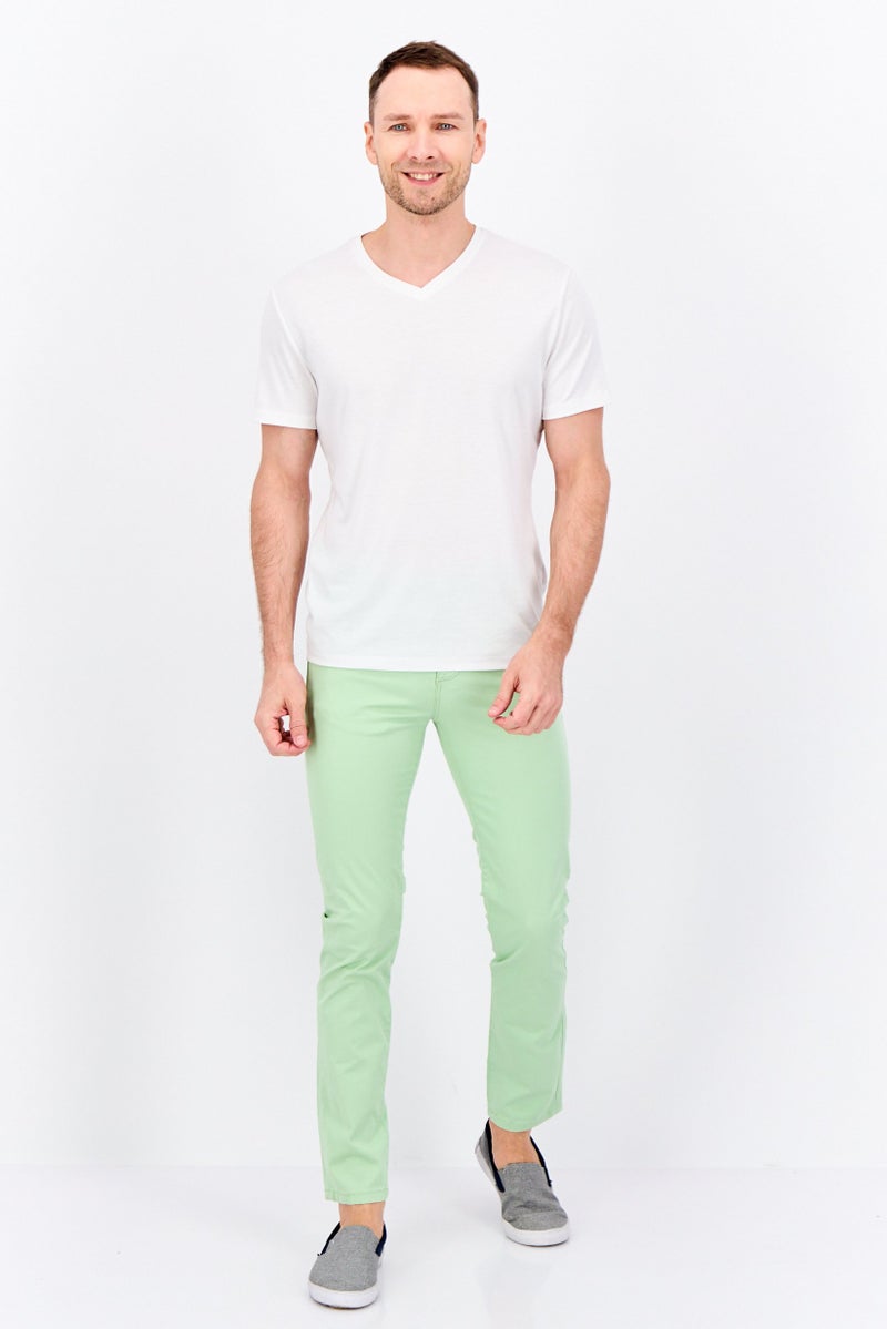Sorbino Men Regular Fit Solid Chino Pants, Mint Green - Image 4