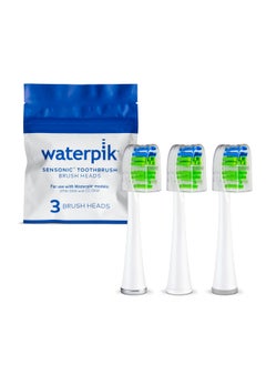 Waterpik Waterpik Sensonic Replacement Contour Brush Heads, 3 Toothbrush Heads, White STWB-3WW-B 