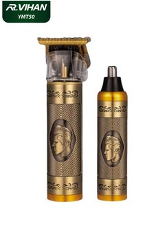 R.VIHAN 3‑in‑1 Multifunctional Grooming Kit YM‑T50 | USB Rechargeable Electric Shaver, Hair & Nose Trimmer for Men | 5V 5W Lithium Battery, LED Digital Display, Cordless Wireless Portable Professional Trimmer  - Image 1