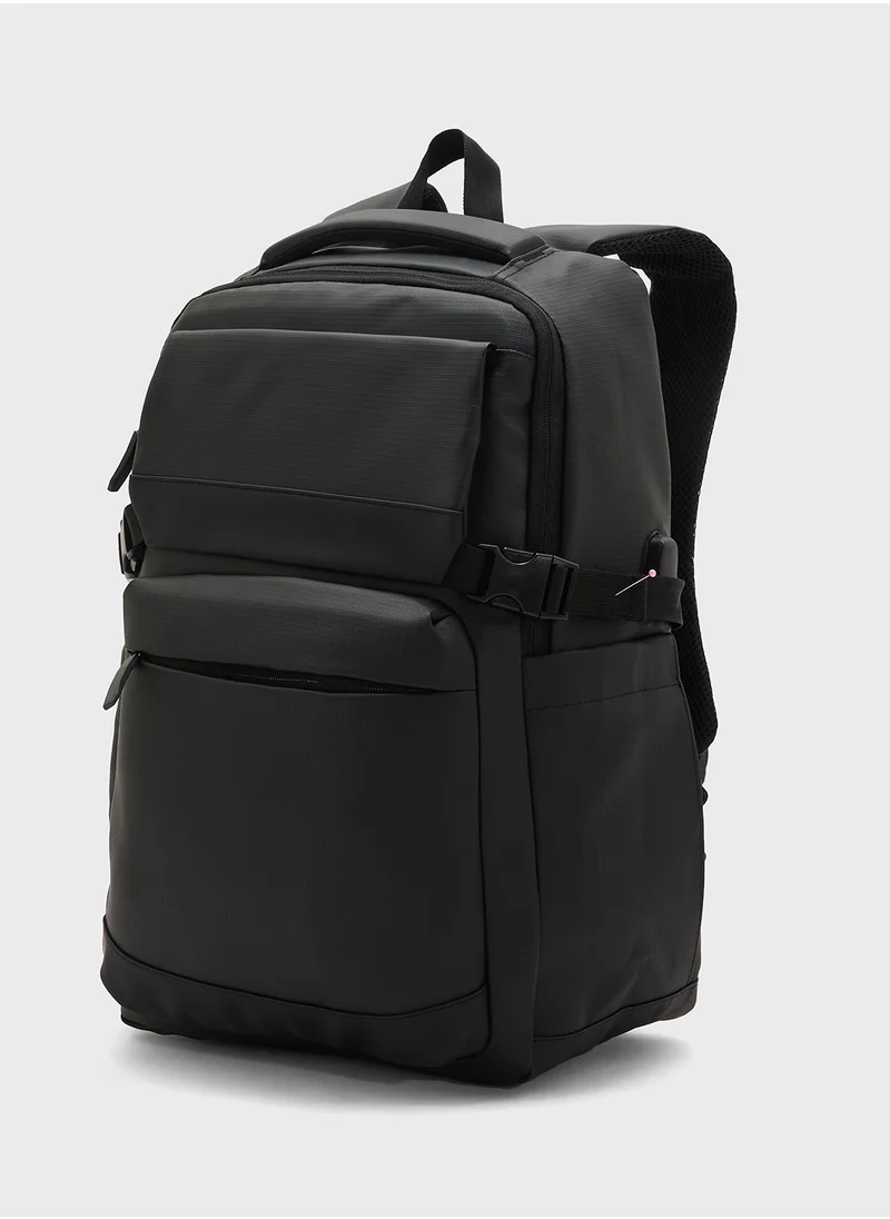 Robert Wood Padded Back Support Casual Backpack