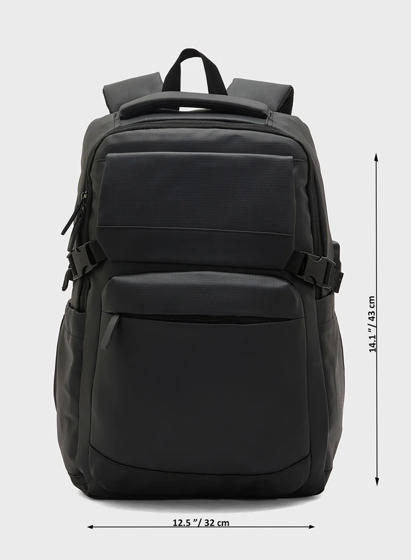 Robert Wood Padded Back Support Casual Backpack