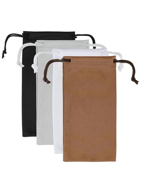 8Pcs Microfiber Sunglasses Pouches with Drawstring, Assorted Colors for Men and Women