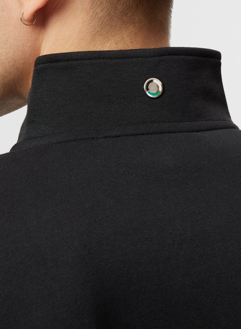 AMG Petronas Formula 1 Team AMG F1 Team black quarter-zip sweatshirt - Image 2