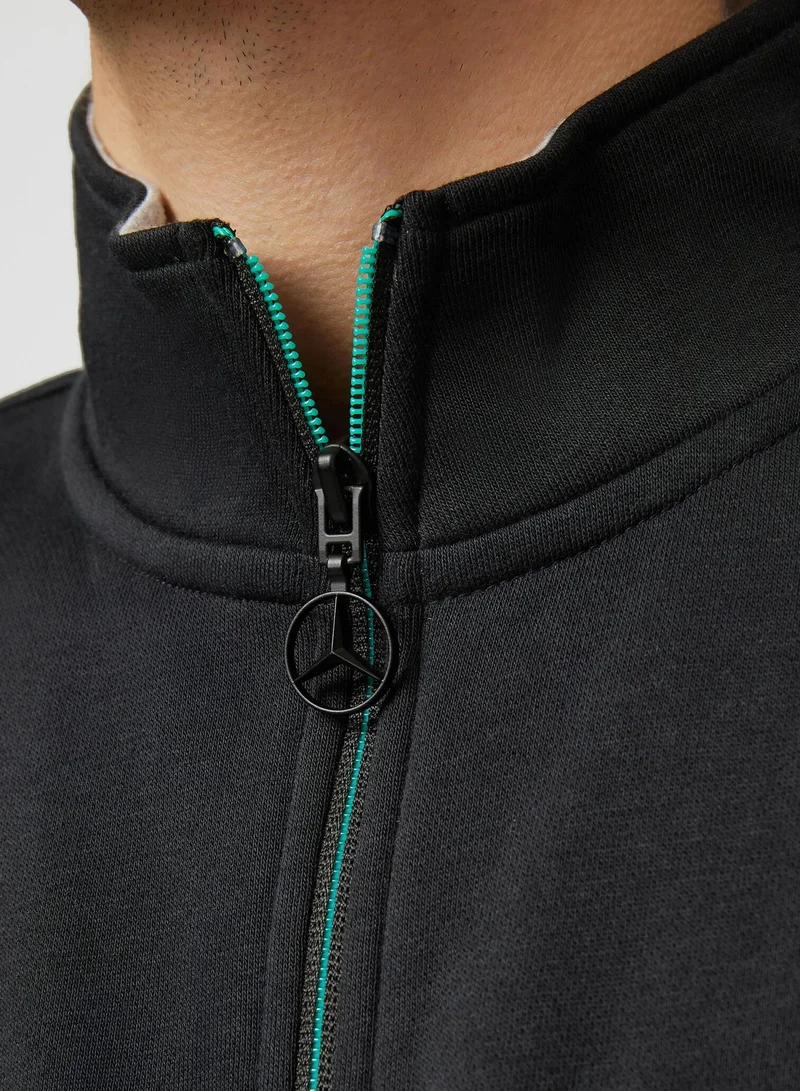 AMG Petronas Formula 1 Team  AMG F1 Team black quarter-zip sweatshirt for Men | Best Price UAE