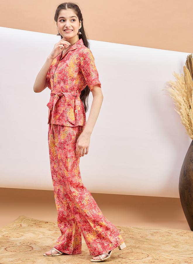 ستايلو بج طقم قميص وبنطلون بطبعة مجردة وحزام من ستايلو باغ - Image 3