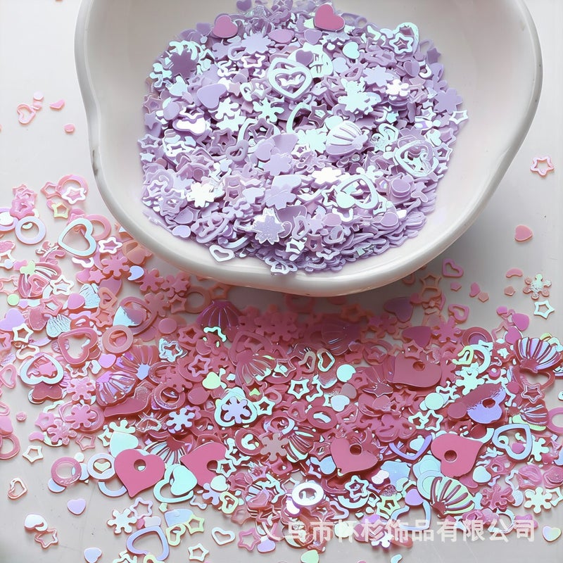 Anti Static No Flying Sequins Easy Clean No Mess Handmade Craft Glitter Supply - Image 2