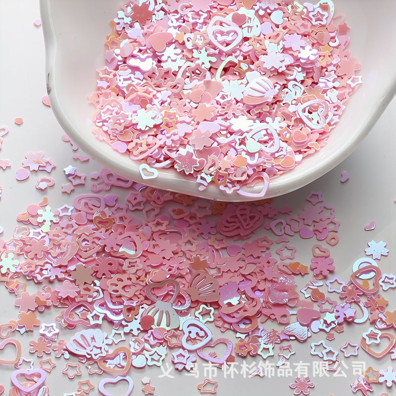 Anti Static No Flying Sequins Easy Clean No Mess Handmade Craft Glitter Supply - Image 5
