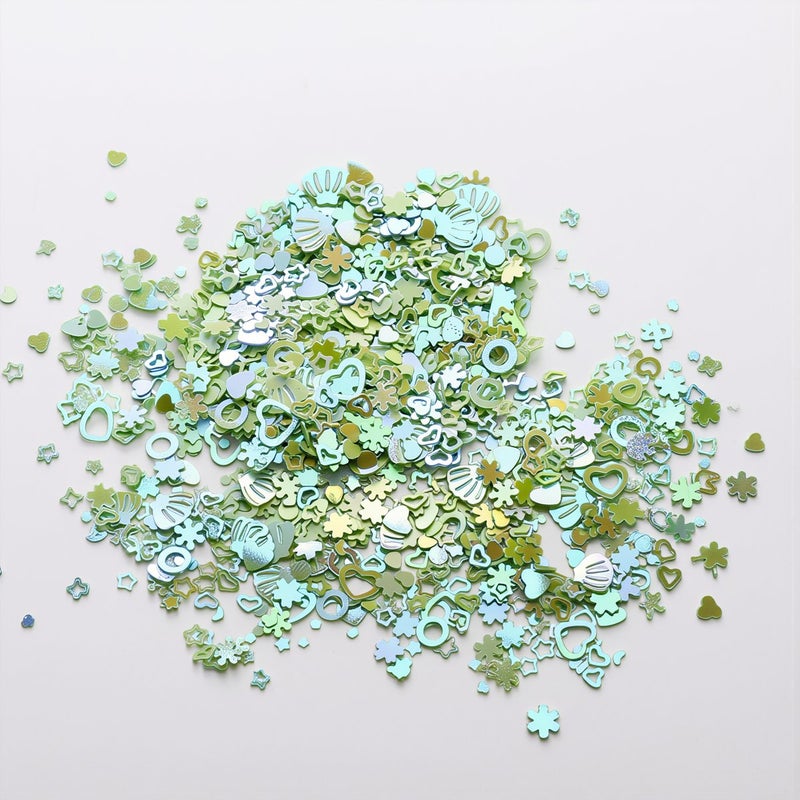Anti Static No Flying Sequins Easy Clean No Mess Handmade Craft Glitter Supply - Image 1
