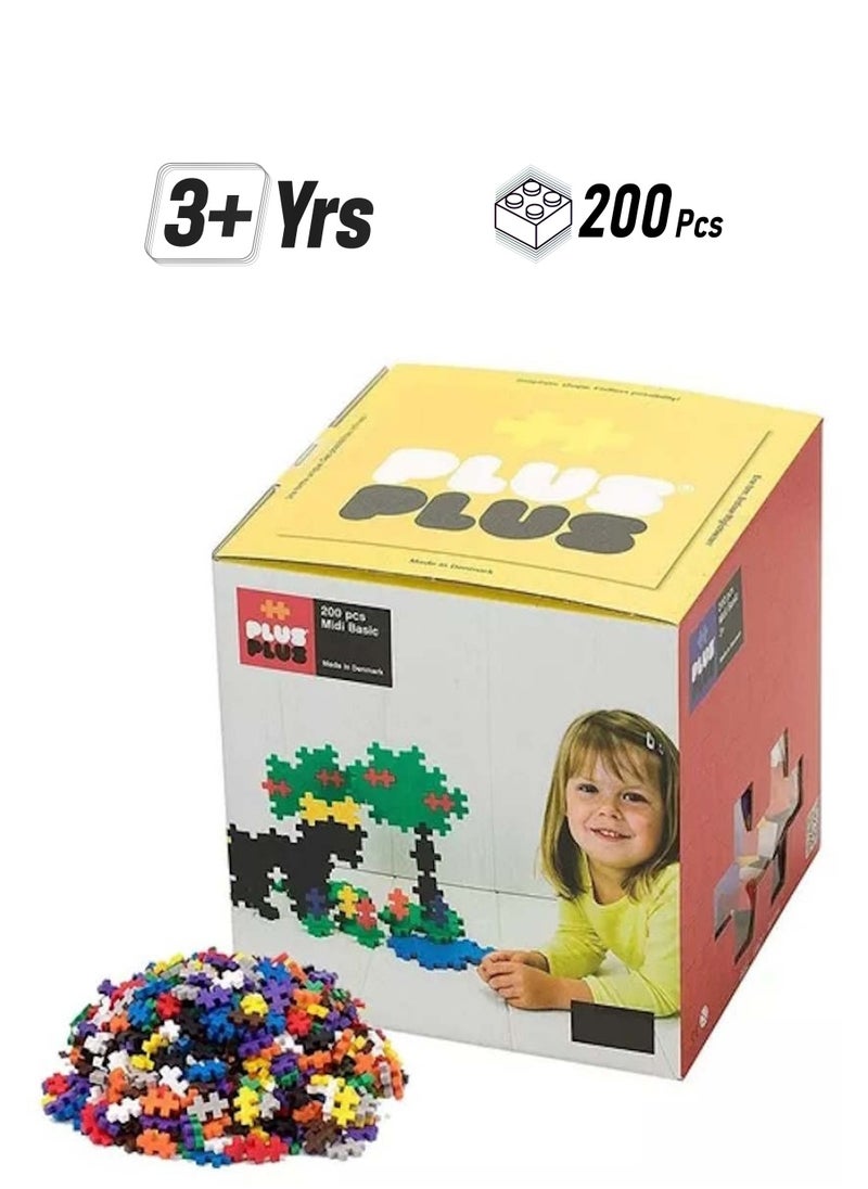 Plus - Big Basic Building Midi Basic Blocks (200 pieces) - Image 1