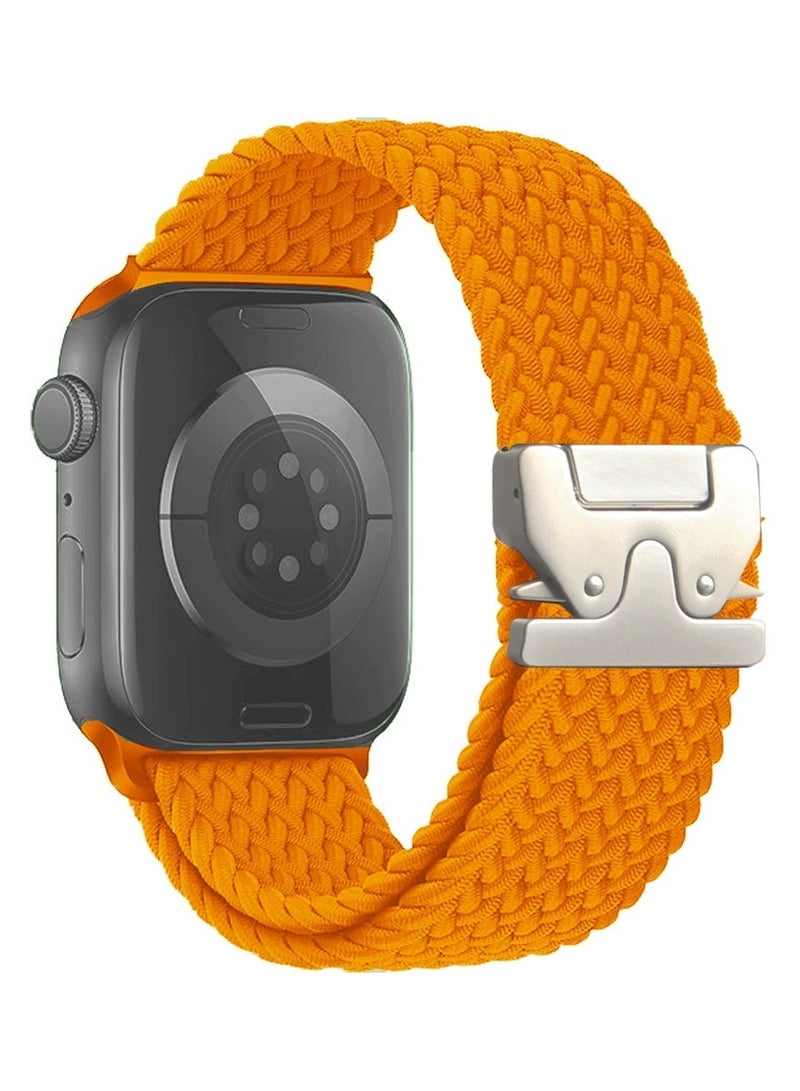 Braided Band Compatible with  Watch Ultra 1/2 49mm 46mm 45mm 44mm 42mm for Women Men Made of Breathable Polyester,Parachute Style Buckle Straps for iWatch SE Series 10 9 8 7 6 5 4 3 2 1 SE