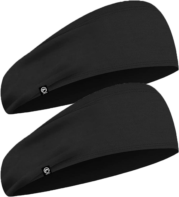 BISMAADH Mens Sweat Bands - Sport Headbands for Men - Workout Headbands for Women - Running Headband -Tennis Athletic Sweatband - Image 1