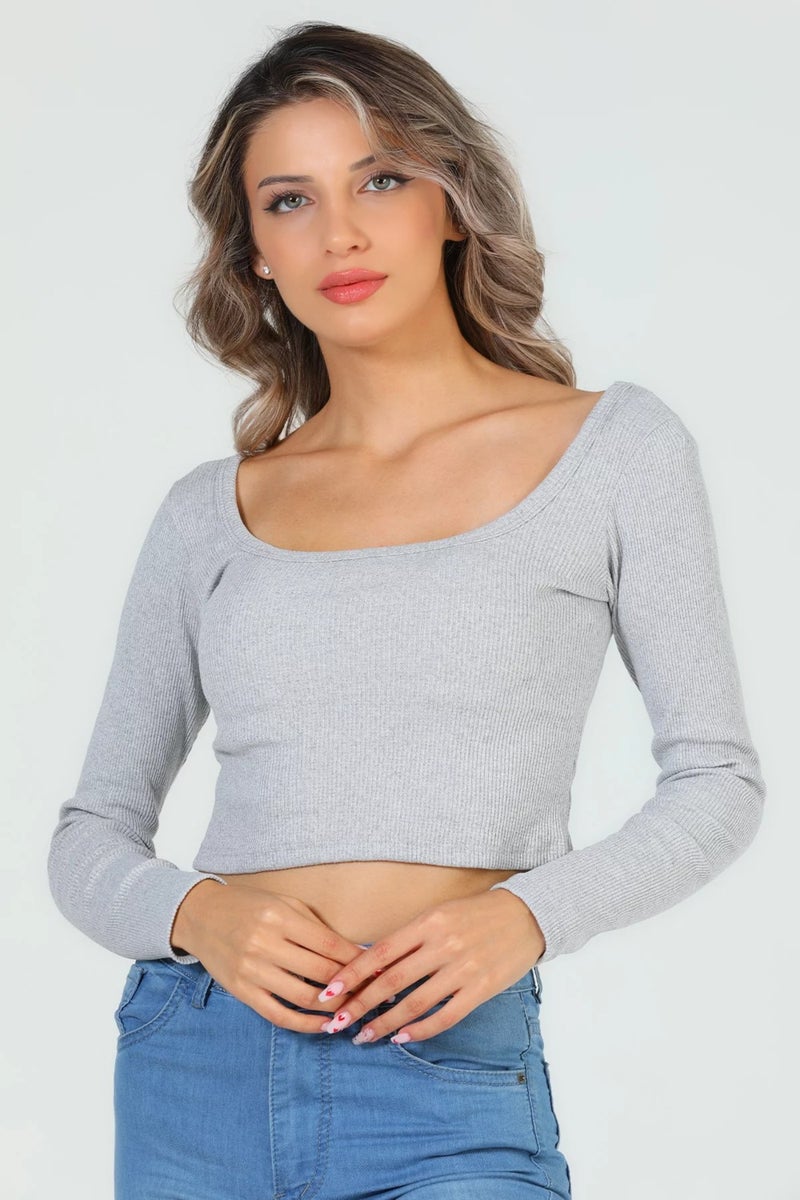 Gülseli Gulseli Women Square Neck Camisole Crop Body Blouse - Image 4