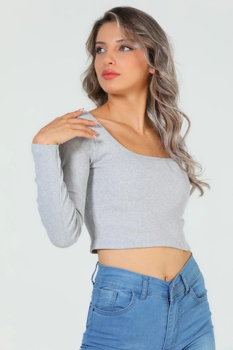 Gülseli Gulseli Women Square Neck Camisole Crop Body Blouse - Image 3