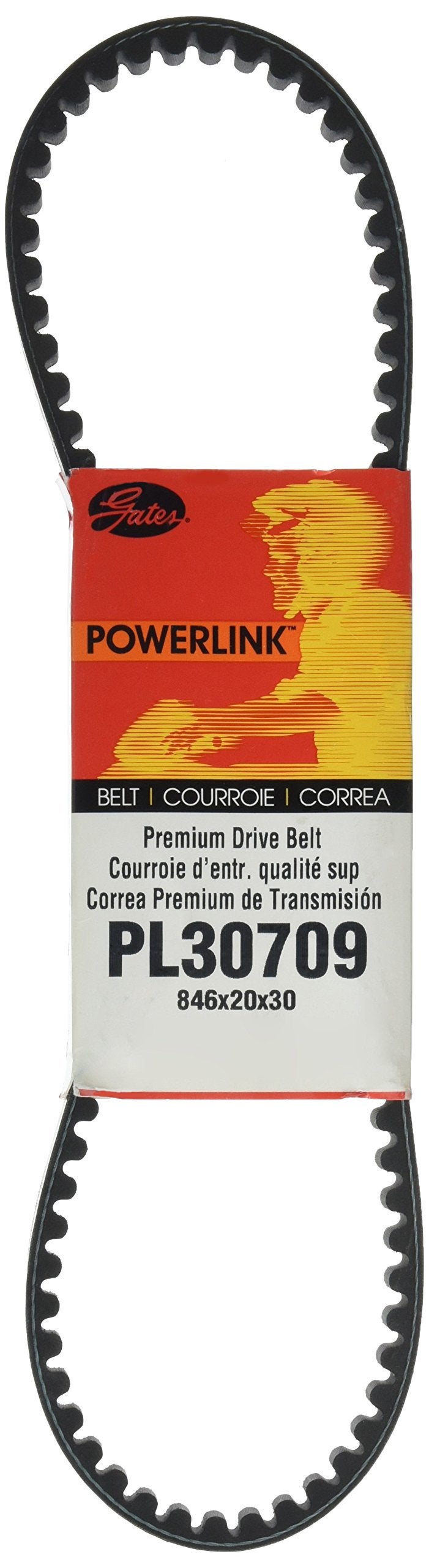 Gates PL30709 Premium PowerLink Continuously Variable Transmission (CVT) Scooter Belt - Image 3
