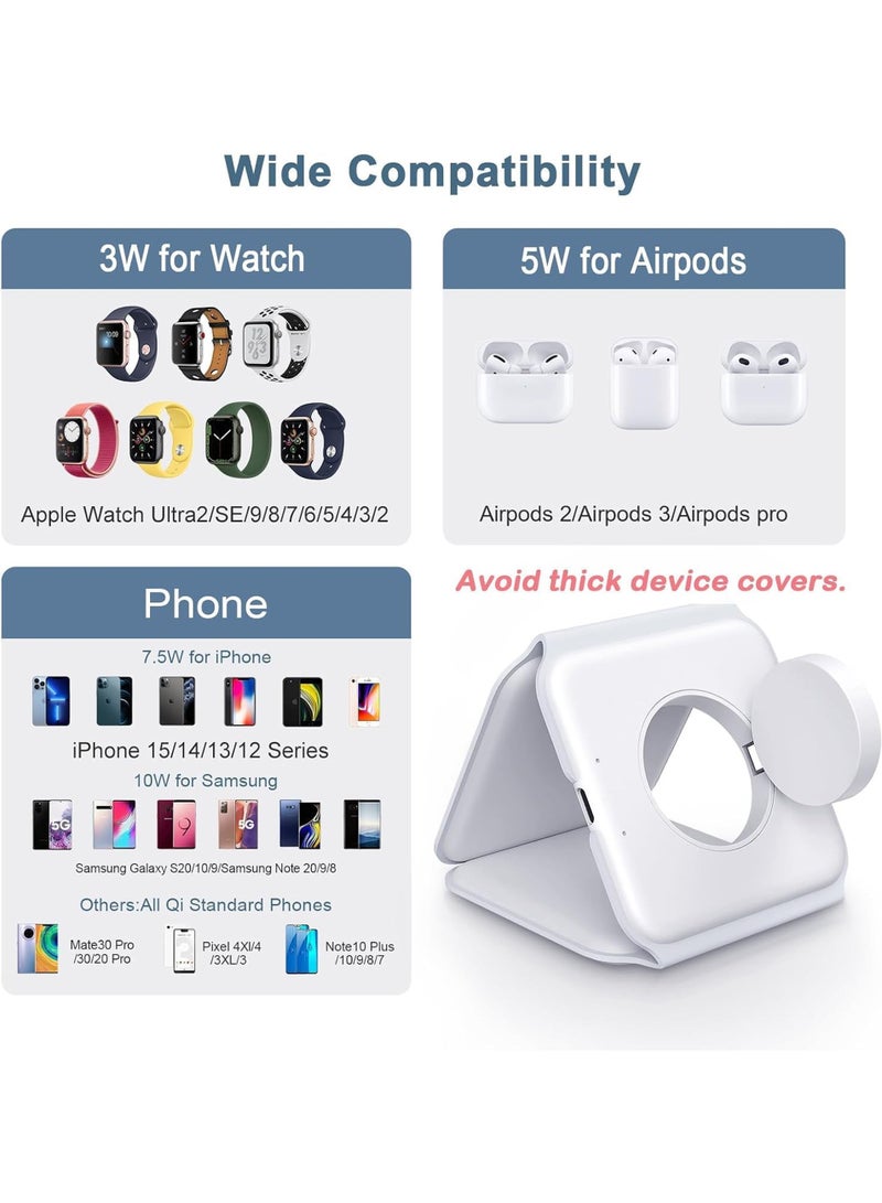 general Magnetic Wireless Charger, Fast Charging Pad, Foldable Phone Smart Watch Charge Station - Image 5