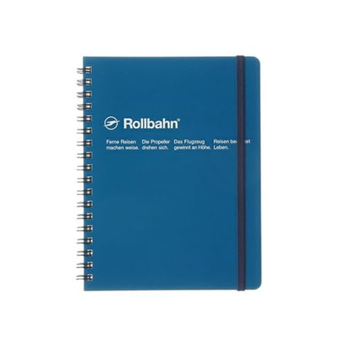 Delfonics Rollbahn Spiral Classic Notebooks: 5-1/2 in. x 7 in. (Blue) / B6 notebook - Image 1
