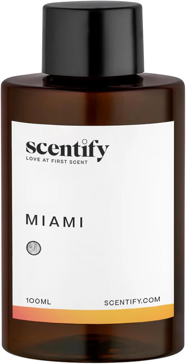 Scentify سنتيفي ميامي عطر زيت عطري لإعادة تعبئة البخاخات الزيتية - نغمات كريمية وكشمير وصندل ومسك - عطر بخاخ عطري فاخر ومريح 100 مل، 3.38 أونصة - Image 2
