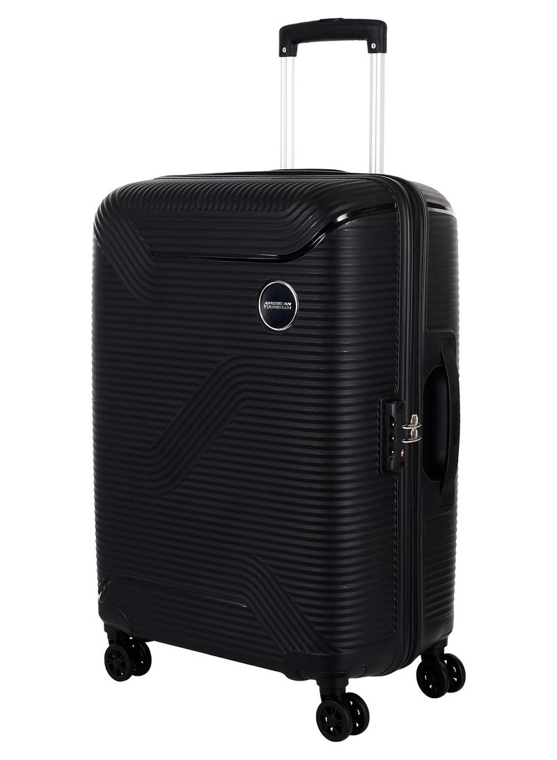 AMERICAN TOURISTER MAXPLUS  79CM  Large  Size Hard Luggage TSA BLACK - Image 1