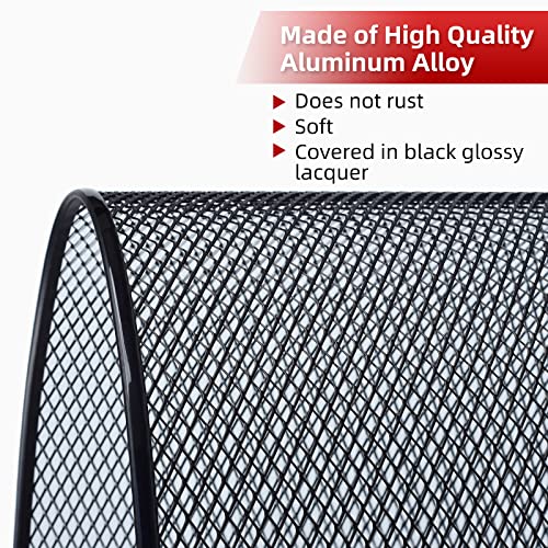 AggAuto شبكة إدخال شواية AggAuto متوافقة مع جيب رانجلر JK JKU 2007-2018، مصنوعة من سبائك الألمنيوم، إدخالات شواية أمامية بفتحات على شكل ماسة بنسبة 86%، لون أسود - Image 3