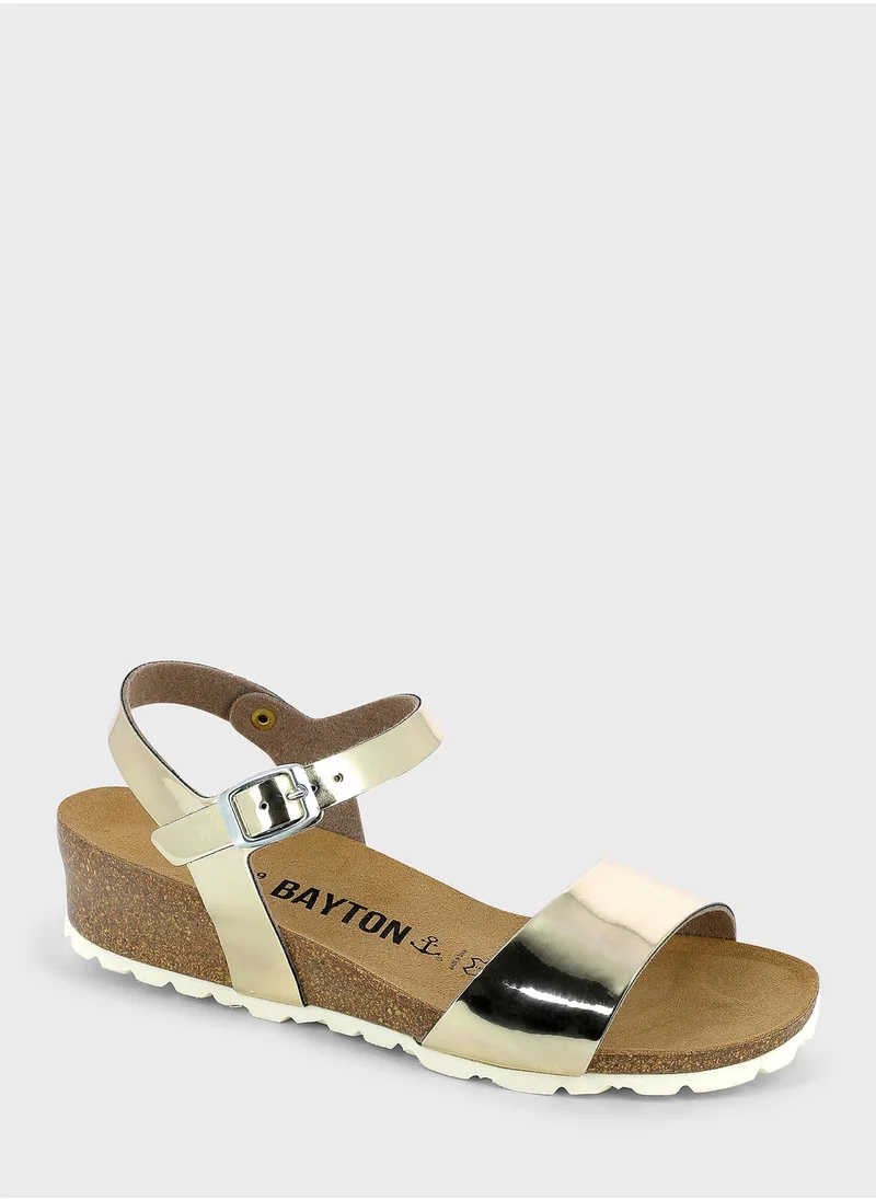 BAYTON Wodonga Multi Strap Wedge Sandals