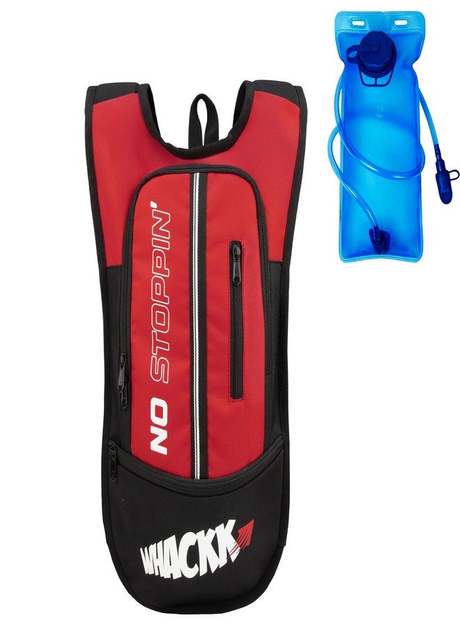 Whackk Marathon Red Running Bag |Unisex Camping & Hiking | Hydration Pouch Compartment w. Connecting Water ducts Pockets |Waist Packs|Motorcycle Trekking Outdoor (Bladder Not Included) - Image 1