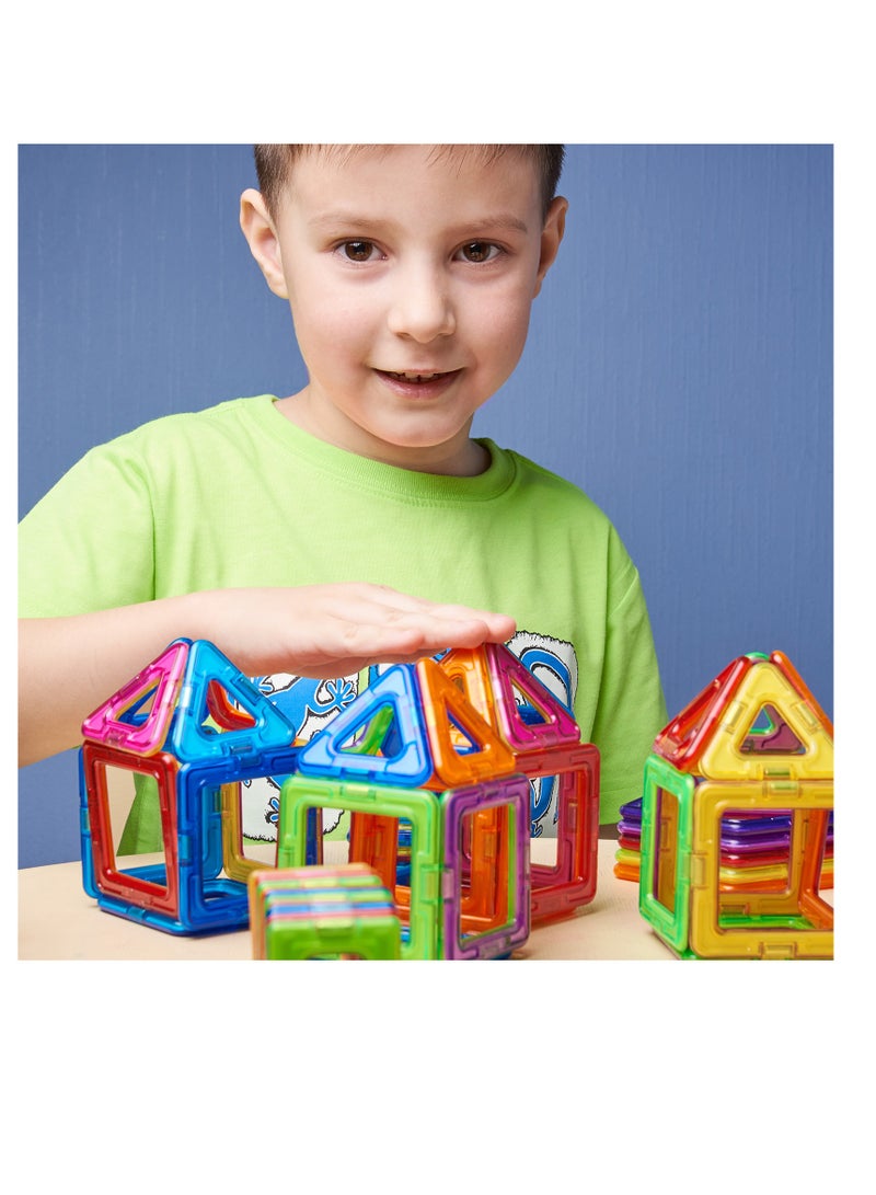 Grab Mantra 60 Pieces Strong Magnetic Building Blocks Set Early Development Toy For Kids Preschool Learning Educational Gift For  Girls/Boys - Image 4