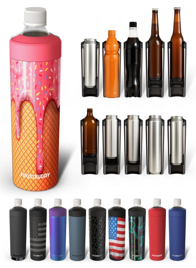 Frost Buddy Universal Buddy XL Can Cooler Fits 12-ounce, 16-ounce, 20-ounce, and 24-ounce Cans and Bottles - Keep Your Drinks Refreshingly Chilled for over 12 hours (Ice Cream) - Image 1