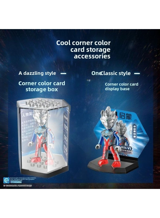 Gold-containing Movable Trendy Hand-held Monster Joint Gift Assembled Card Toy Genuine Ultraman Blind Box Superman Birthday-Color://ultraman Dada Intensive Mecha