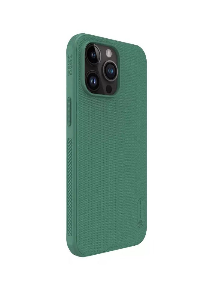 Nillkin Super Frosted Shield Pro Magnetic MagSafe Matte Case for Apple iPhone 15 Pro Max 6.7" (2023) – Elegant Dark Green - Image 4
