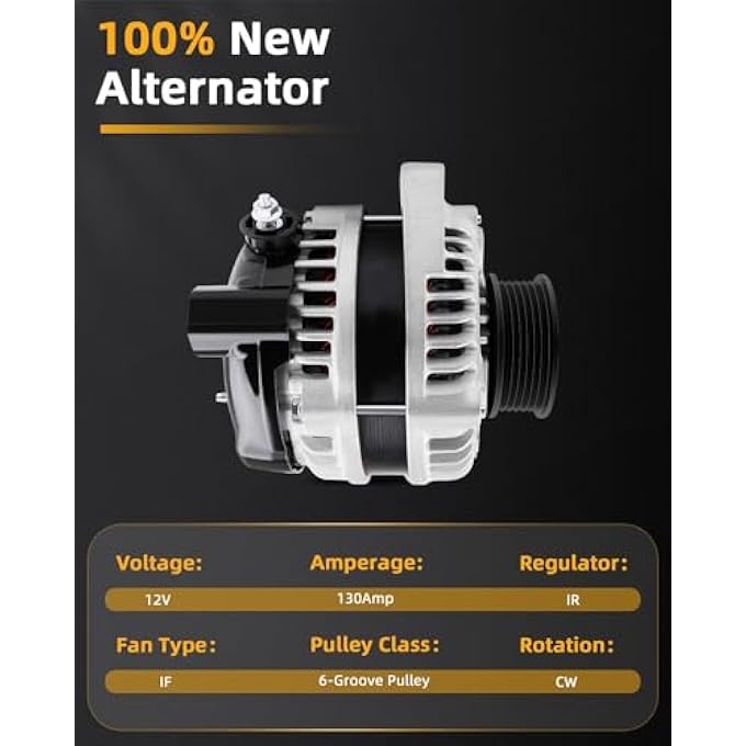 OCPTY Alternators 11099 Fit for Acura MDX RL TL Honda Odyssey Pilot Ridgeline 3.2L 3.5L 3.7L - Image 4