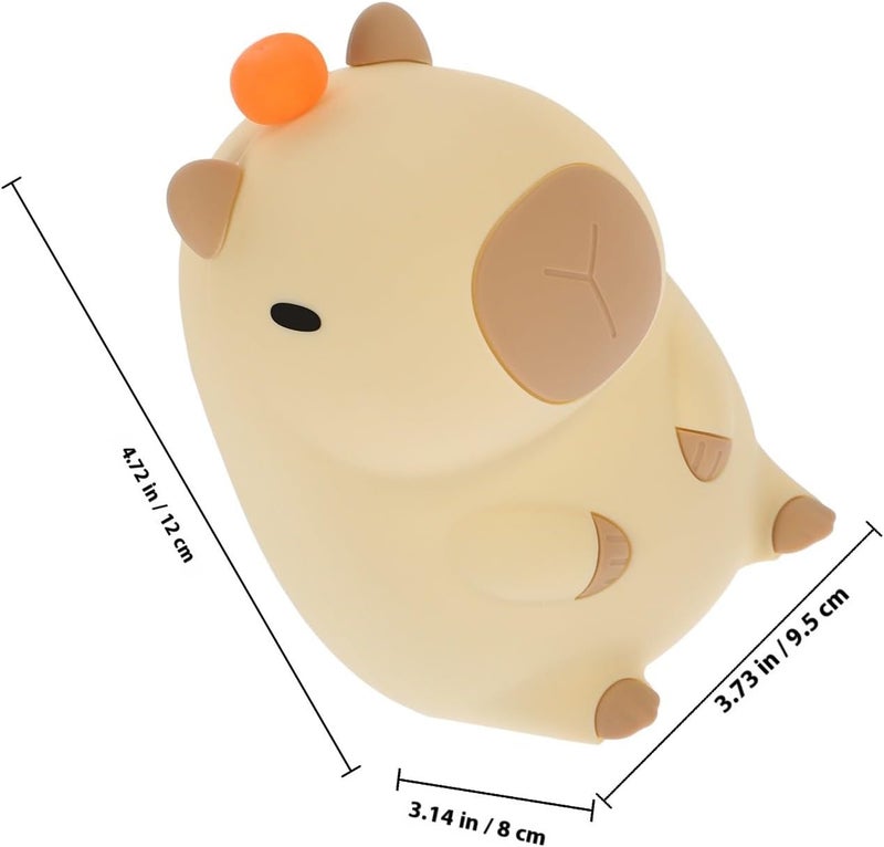 GALPADA Rechargeable Silicone Night Lamp Cute Animal Cartoon Nightlight for Bedroom Nursery Decor Adjustable Bedside Gentle LED Ambient Light - Image 2
