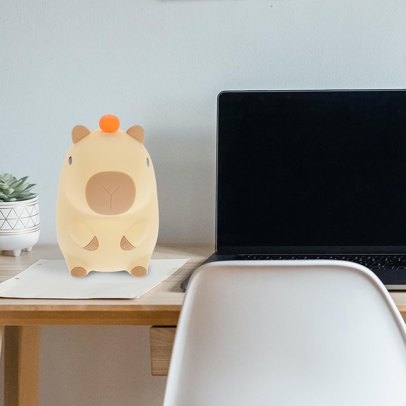 GALPADA Rechargeable Silicone Night Lamp Cute Animal Cartoon Nightlight for Bedroom Nursery Decor Adjustable Bedside Gentle LED Ambient Light - Image 5